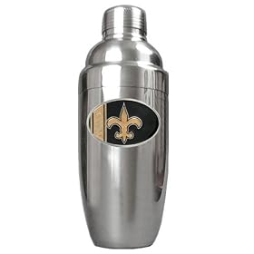 New Orleans Saints NFL Stainless Steel Cocktail Shaker by Great American Products