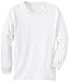 Soffe MJ Boy's 8-20 Youth Pro Weight Long Sleeve Tee, White, Large