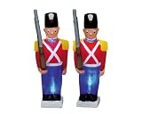 Lemax Christmas Village Set of 2 Lighted Toy Soldier Figurines
#74627