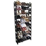 HDS Trading Shoe Rack 30 Pair Black - HDS Trading SR10744 ~ HDS Trading