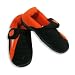 Kidconnection - Boys Fleece Slipper, Black, Orange Image