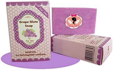 (10 Dozens) 70g. Grape Gluta Pure Soap By Wink White, Skin Lightening.