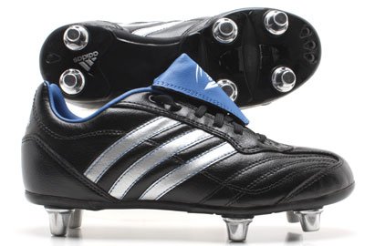 Adidas Regulate Rugby Boots Kids Black/Blue - size 12K Adidas Regulate Rugby Boots Kids Black/Blue - size 12K