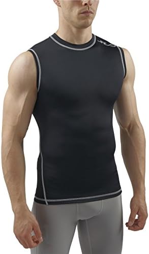 SUB Sports DUAL Mens Compression Top - Sleeveless All Season Base Layer