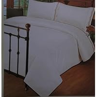 Durable LIGHT GOLD COLOR Queen Size Sheets Set with Embroidery Laces