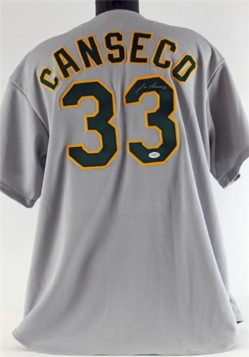 Athletics Jose Canseco Authentic Autographed/Hand Signed Jersey JSA #w41339