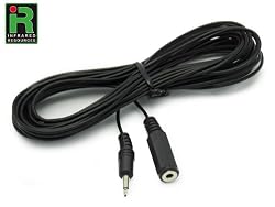 25ft Ir Emitter 3.5mm Mono Extension Cable By Infrared Resources