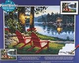 Dimensions PaintWorks/Paint By Number Adirondack Evening