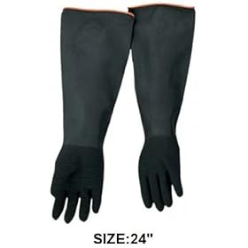 BLK HVY RUBBER CRINKLE 24":GL-09924