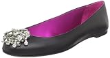 Giuseppe Zanotti Women's I16032 Ballet Flat With Crystals,Neropaco,39 EU (US Women's 9 M)