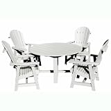 VIFAH Outdoor 5-Piece Dining Set with Table and 4 Chairs