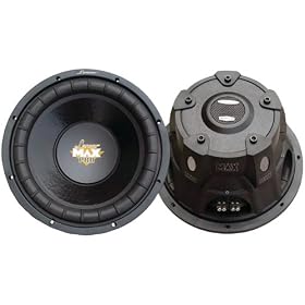 Lanzar MAXP64 Max Pro 6.5-Inch 600-Watt Small-Enclosure 4-Ohm Subwoofer