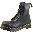 Dr. Martens 8761 10 Eye Steel Cap Boot Black Fine Haircell