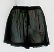 Ladies Mesh Drawstring Shorts with Adjustable Elastic Waist. Swimwear Cover Up. Black Mesh Sizes S-L