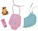 Zapf rosa Badeanzug, blauer Rock Baby born Strand classic 802014