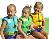 Super Soft Child Medium Vinyl Life Vest - Set Of 2-Aquamarin