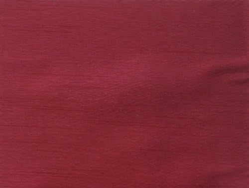 58" Wide Caprice Red Faux Silk Dupioni Fabric by the Yard