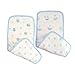 SwaddleDesigns Cotton Muslin Baby Burpies, Set of 2 Cotton Burp Cloths, Pastel Blue Nautical Ships Ahoy!