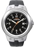 Timex Mens Expedition Metal Tech Dark Grey Leather Strap Watch - T49635PF