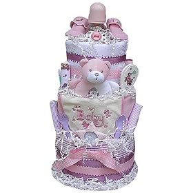 3 Tiered Diaper Cake (Boy, Girl, or Neutral)