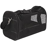 ColorPet Soft Sided Travel Pet Carrier, Ultimate Comfort Airline Approved New Compact Designed for Dog and Cat (Black)