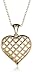 18k Gold Overlay Sterling Silver Heart Pendant, 18