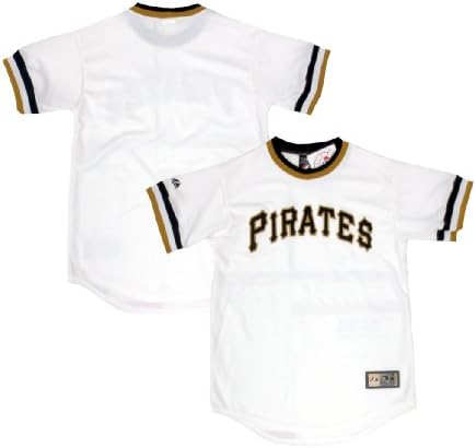 Pittsburgh Pirates Youth Alternate Vintage White Replica Majestic Blank Jersey - XL