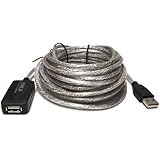 Importer520 25 Foot Premium Active USB 2.0 Extender / Repeater / Extension Cable with Built-in signal booster chips - Supports High Speed Data Transfer Rate of up to 480 Mbps