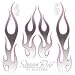 Original Electra Aufkleber Flames Betty