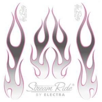 Original Electra Aufkleber Flames Betty