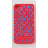 マークバイマークジェイコブス Marc by Marc Jacobs Stardust Logo iPhone4/4S Caseスターダストロゴケース 【Coral Red Multi】