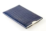 OCTOVO Genuine Leather Seamless Sleeve Case for Kindle (Fits 9.7" Display, Latest Generation Kindle DX) - Navy