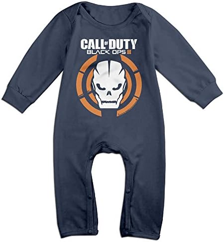 IMMAZM Baby Bodysuit Call Of Duty Black Ops 3 Long-Sleeve Romper T-Shirt Navy 18 Months