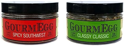 #1 Best Selling Combo Pack - 2 Pack Gourmet Herbs and Spices - All Purpose Seasoning - Whole 30 - Paleo - GourmEGG Spices - PERFECT CHICKEN RUB or Salmon Rub - Spicy Southwest Seasoning &amp; All Purpose Seasoning - Classy Classic