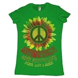 Woodstock "Peace Kelly Green" Babydoll T-Shirt