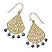 Rope Swirl Filigree Earrings 14k Gold Plated title=