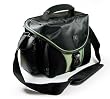 Tuff-Luv Schultertasche tasche h�lle mit Regenschutz & N�sse- und Staubschutz & Reinigungstuch f�r Linsen f�r Digitale Spiegelreflex (SLR /DSLR) camera Kameras in der Gr��e: M / Farbe: Schwarz/Gr�n / Kompatibel mit (Leica R9 / M7 / M9 / X1)