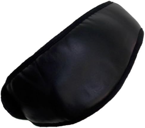 Best Winter Hats Adult Black Faux Leather Winter Headband with Velcro Closure (One Size)