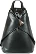 black leather backpack