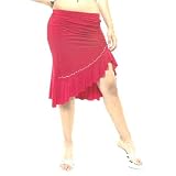 b008 Rouched Side Salsa Skirt.