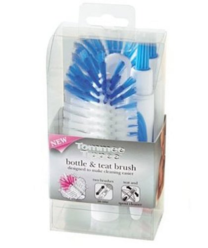 Childrens Toyshop   : Tommee Tippee Bottle & Teat Brush - Blue