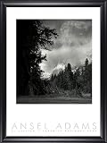 El Capitan Yosemite Park Ansel Adams 28x40 Gallery Quality Framed Art Print Nature B&W Photography