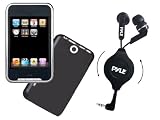 GSI Mega MP3 & Headphone Package -- GMP428 MP4/MP3 4 GB Player with Camera, Voice Recorder, USB Portable, 2.8 Touchscreen, Bilingual + PHRT32BK Ultra Slim Super Bass Retractable In-Ear Earbud Stereo Headphones for iPod/MP3/Any Media Player (Black).