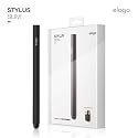 elago Stylus Slim for iPhone 3GS/ 4, iPad and Galaxy -World First Replaceable Tip (Extra Rubber Tip included) - Black