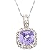 CleverSilver's Square Light Amethyst CZ. title=
