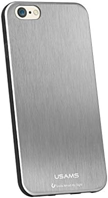 iPhone 6 Case, 1mm Ultra Thin Metallic Case for iPhone 6 (4.7), Black/Silver/Gold, Imported TPU (Silver)