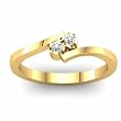 18K Yellow Gold Promise Diamond Ring - 0.06 Ct.