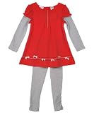 Little Bitty “Bow Stitch” 2-Piece Outfit (Sizes 4 – 6X)