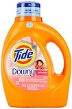 Tide Plus A Touch of Downy HE Liquid Laundry Detergent, April Fresh Scent, 92 Fl Oz
