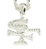 Iced San Francisco 49ers Pendant + 30' Chain